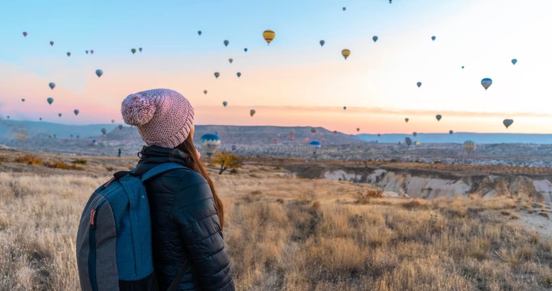 Scenic travel background